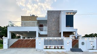 Minimalist Scandinavian Design 4BHK Luxury House 🔥🔥மிரட்டும் Interior Design😳🔥 Epi-556