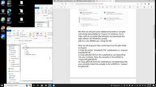 Windows Install MuJoCo 221, 237 (C code), running sample code and modifiable template for own code