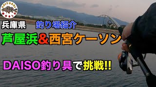 【兵庫県釣りスポット】南芦屋浜\u0026西宮ケーソンで釣り!