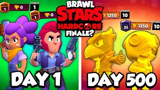 We Survived 500 Days In HARDCORE Brawl Stars..