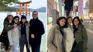 Actress Nadhiya Shares Family Pics with 2 Daughters and Husband Japan Trip | Actress Nadhiya Family