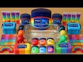 Mixing”Rainbow” Eyeshadow and Makeup,parts,glitter Into Slime!Satisfying Slime Video!★ASMR★