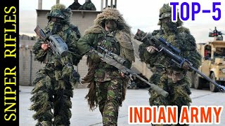Top 5 Sniper Rifle in Indian Army || World top 5 sniper Rifles in Indian Army ||Special forces Rifle