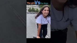The Girls vs The Boys 🥰#stunt #cycling #memes