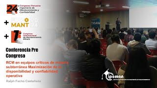 RCM en equipos críticos de minería subterránea Maximización de la disponibilidad y confiabilidad ...