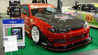 (4K)B-WEST NISSAN S15 SILVIA custom 日産S15シルビアカスタム - 大阪オートメッセ2018