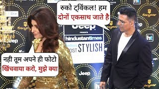 Twinkle Khanna disgruntled Of Akshay Kumar at HT Most Stylish Awards 2019 | Red Carpet