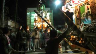 麻生の山車曳き祭 大麻神社例大祭2015　年番引継ぎ日　年番引継ぎ行事からの出発　下渕地区の山車　00069