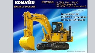 PC2000-11R Komatsu Excavator pertama di Indonesia. membandingkan dengan PC2000-8 #komatsu