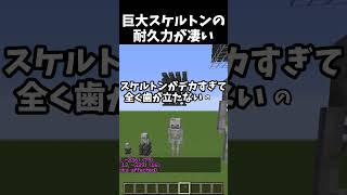 巨大スケルトンの耐久力が凄すぎるマインクラフト