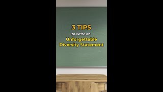 3 TIPS to write an Unforgettable Diversity Statement #shorts