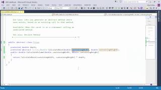 DevExpress CodeRush: Declare Method (Abstract)