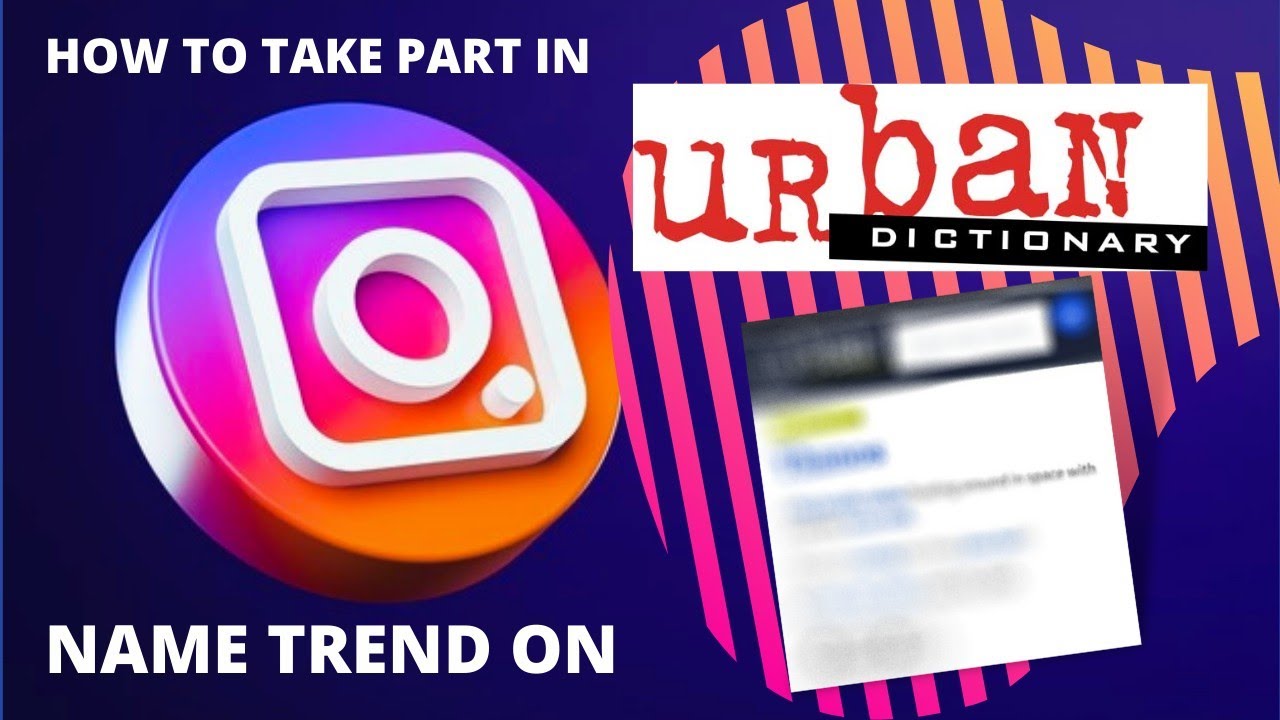 HOW TO TAKE PART IN URBAN DICTIONARY TREND ON INSTAGRAM - YouTube