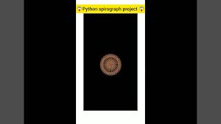 Python Spirograph Project | Mind-Blowing Turtle Art | Python Project for Beginners #Shorts#python