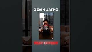 How to create Devin Jatho text style in CapCut PC.
