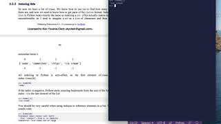 Tiny Python Projects: Ch 3 Pt 6 (Indexing lists)