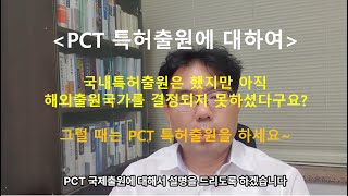 PCT 국제출원에 대하여 ---- 해외출원여부는 결정되었으나 해외출원국가가 아직 정해지지 않을 때 해결 방법