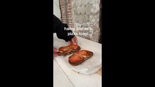 I tried HAILEY BIEBERs VIRAL pizza toast cant believe how good it is