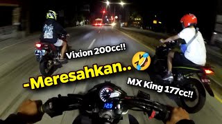 🔴Ngejar MX King & Vixion Bore UP‼️Night Ride Meresahkan 🤣