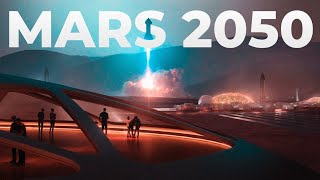 THE MARS BASE IN 2050: Timelapse of Colonization − Prometheus