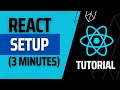 How To Setup React Js In Visual Studio Code (3 minutes)