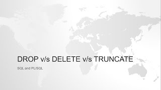 Difference between Delete and Truncate and Drop in sql | Interview question