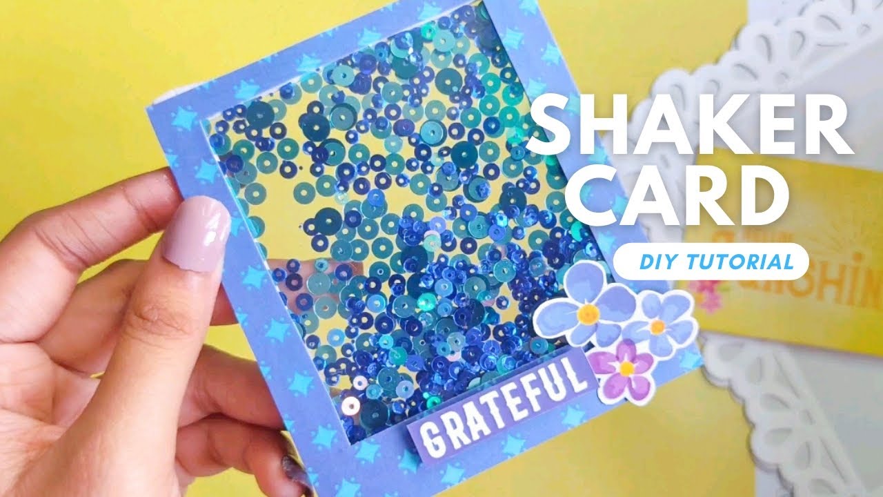 Shaker Card Tutorial Handmade Cards Diy Cards Youtube