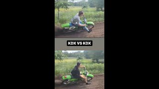 ripping the 1991 and 1989 KDX 200s #kdx200 #motocross #sendit #2stroke #jump