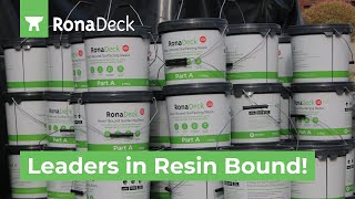 Welcome to RonaDeck: Leaders in Resin Bound Surfacing