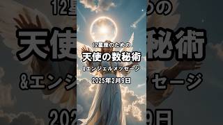 ✨12星座のための天使の数秘術＆エンジェルメッセージ✨ 2025年2月9日 #12星座 #天使 #数秘術 #shorts