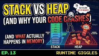 Stack vs Heap — Pick Wrong and Your Program CRASHES | Runtime Giggles