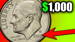 1988 Dimes Worth More Than 10 Cents!!