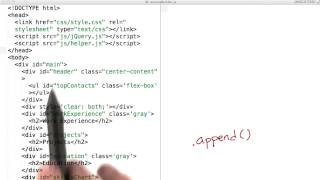 Using .append() to Build a Page - JavaScript Basics