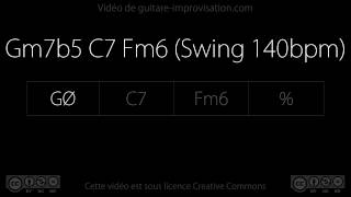 Gm7b5 C7 Fm6 (swing 140 bpm)