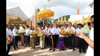 ឯកឧត្ដមទេសរដ្ឋមន្ត្រី ប្រាក់ សុខុន និងលោកជំទាវ អញើញដង្ហែអង្គកឋិនទានទៅកាន់វត្តជ្រោយឧត្តម