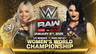 Lucha Completa: Liv Morgan Vs Rhea Ripley Campeonato Femenino de WWE - WWE Raw 06/01/2025 (Español)