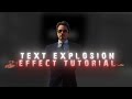 How To Make Text Explosion Effect In After Effects | Tutorials