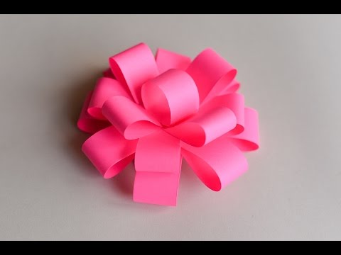 How to Make - Easy Paper Bow - Step by Step | Papierowa Kokarda How to Make - Easy Paper Bow - Step by Step | Papierowa Kokarda