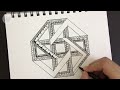 hexagon abstract mandala art 3d mandala art for beginners with step by step tutorial