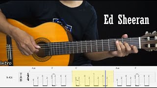 Happier - Ed Sheeran - Fingerstyle Guitar Tutorial TAB + Chords