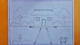 Koushole Drisso aka shikhun 🌳🏠 Learn to draw scenes with technique