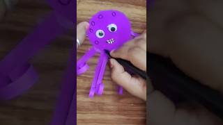 Octopus craft #youtubeshorts #shorts #shortsfeed #shortvideo #kidscraft  #homeschooling #