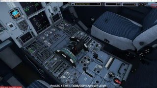 Mike Collins Live Stream P3Dv3.1:- ProATC X  Test 1 EGBB/EGPH Aerosoft A319