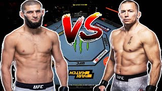 VS Battle UFC Georges St Pierre Vs Khamzat Chimaev