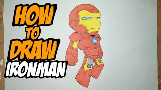 How to draw Ironman easily / Cómo dibujar Ironman fácilmente / Wie zeichnet man Ironman leicht