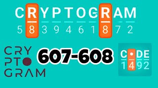 CRYPTOGRAM level 607 608