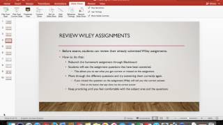 Preparing for Finals Using WileyPlus