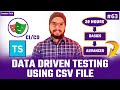 Playwright TypeScript #63 Data Driven Testing in Playwright with TypeScript Using CSV File