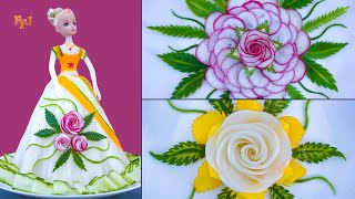 Cute Food Creation DIY of Veggie Arts & Garnishes