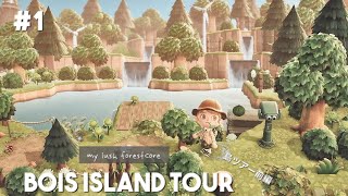 森に囲まれた島 BOISツアー #1 | My Forestcore Island Tour | Animal Crossing New Horizons【Vlog】あつ森